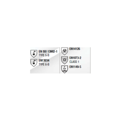 Beskyttelsesdragt med htte DT117 - str. XL