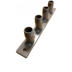 Dyseholder med 6 x 1/2" studs i malet jern